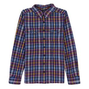 Patagonia Plaid Button-Down Shirt in Blue, Purple, Yellow